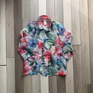 Drapers & Damon’s women's button-front shirt/jacket. | Size: Petite Small